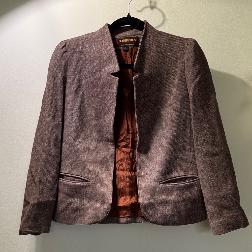 Vintage 70s Tweed Wool Blazer